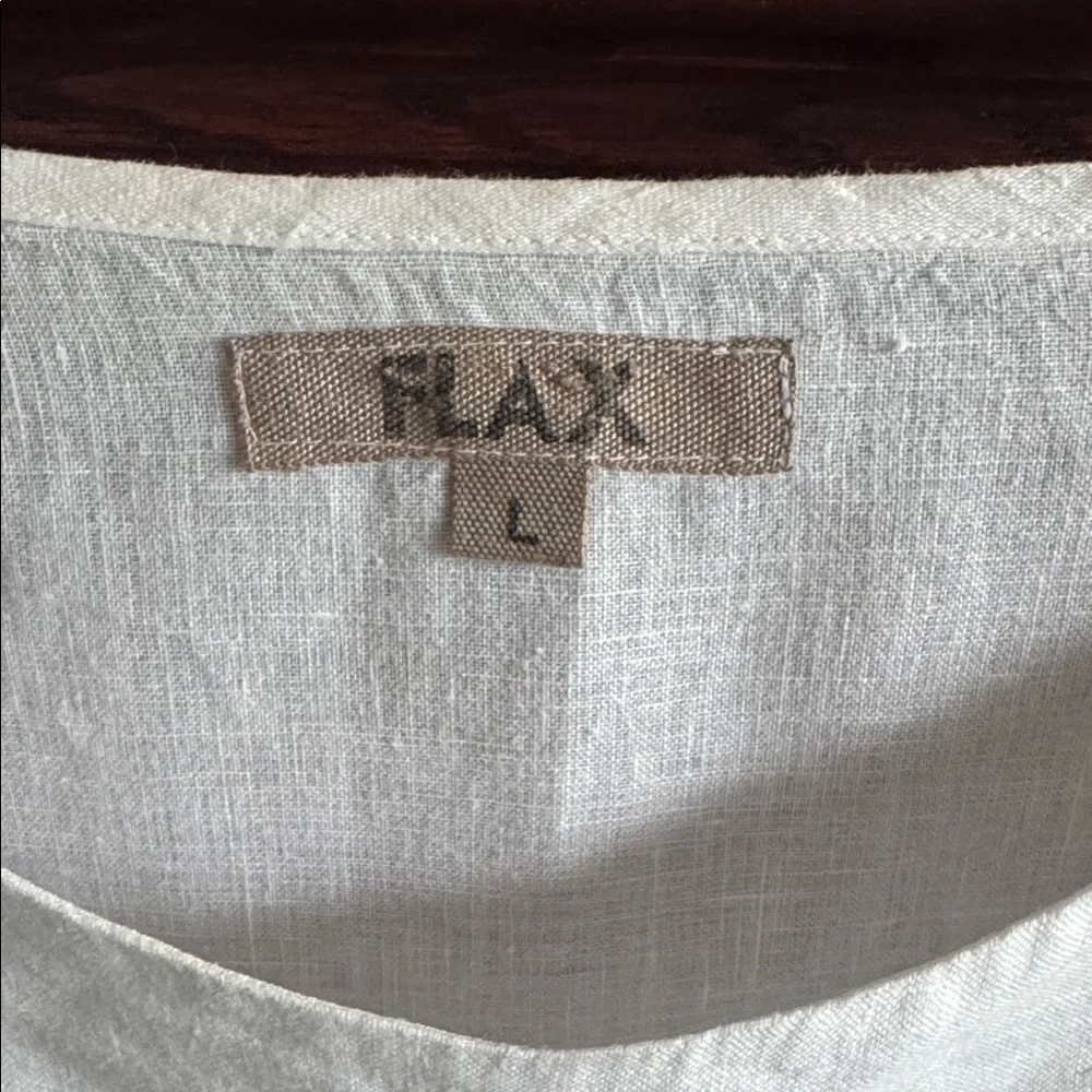 Flax White Linen Textured MIDI Loose Fit Summer Dress Minimalist Resort-wear - Picture 4 of 8